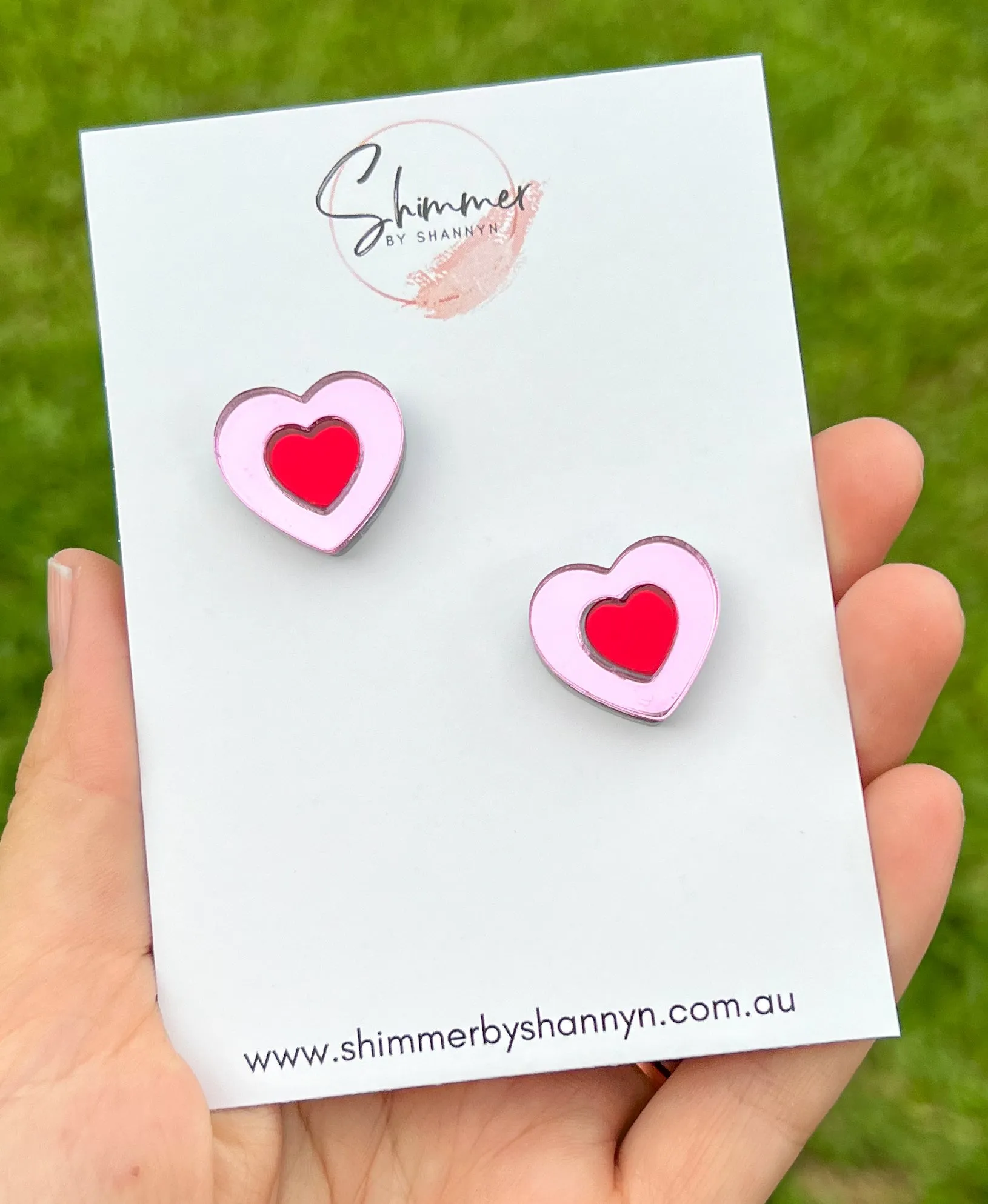 Juliet - Statement Stud (Pink)