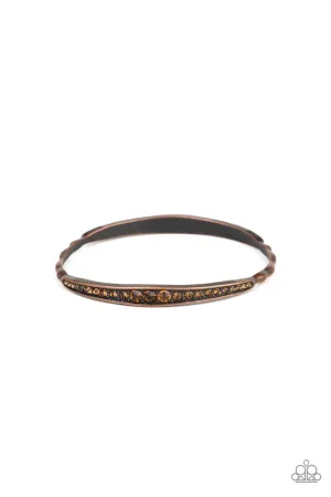 Just SPARKLE and Wave Copper Paparazzi Bracelet