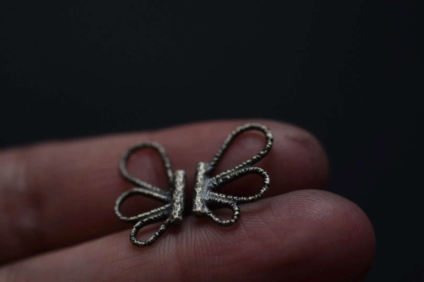 Lace Petal Bar Studs