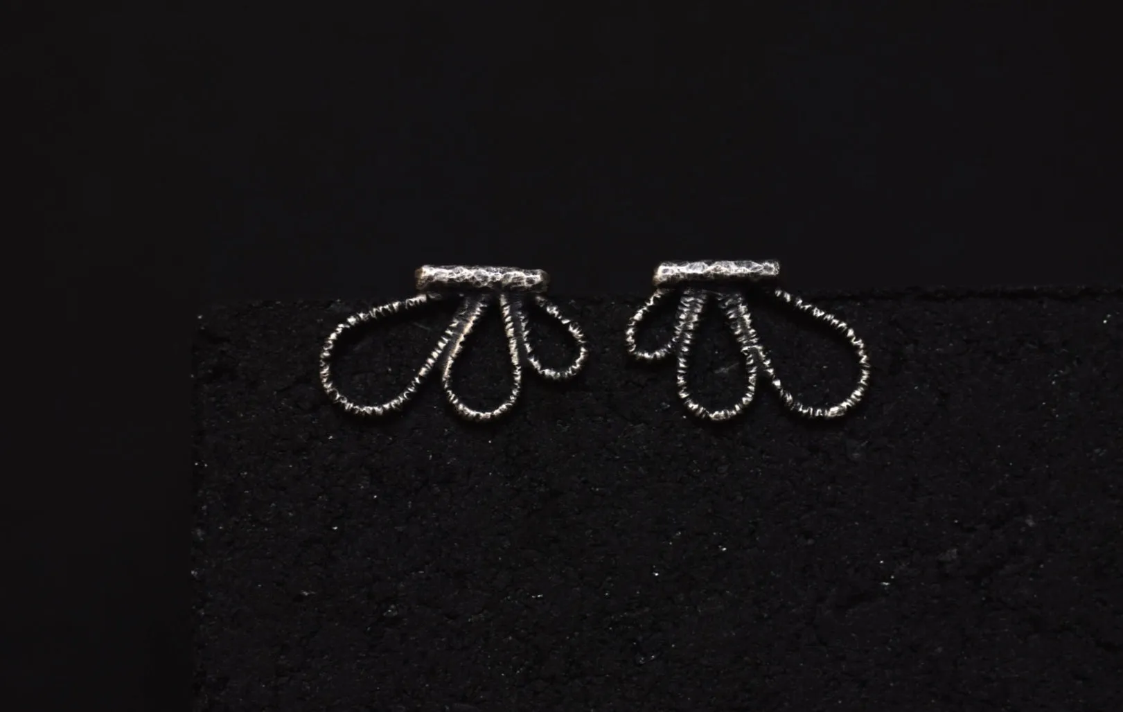 Lace Petal Bar Studs