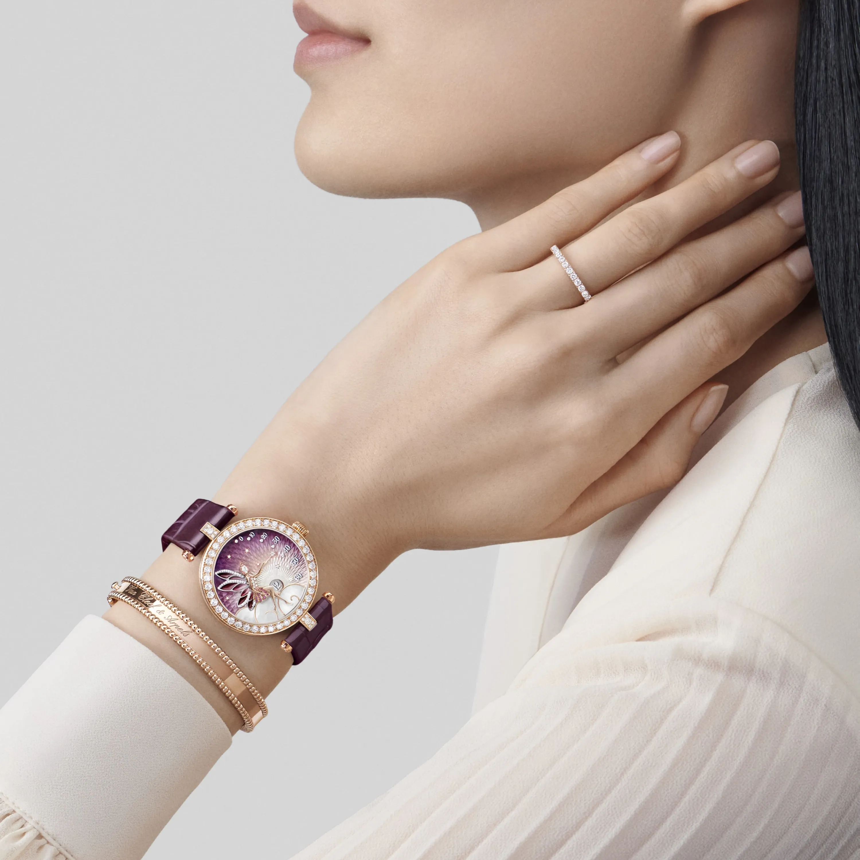 Lady Féerie Or Rose watch