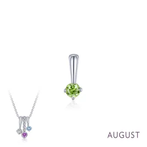 Lafonn August Birthstone Love Pendant