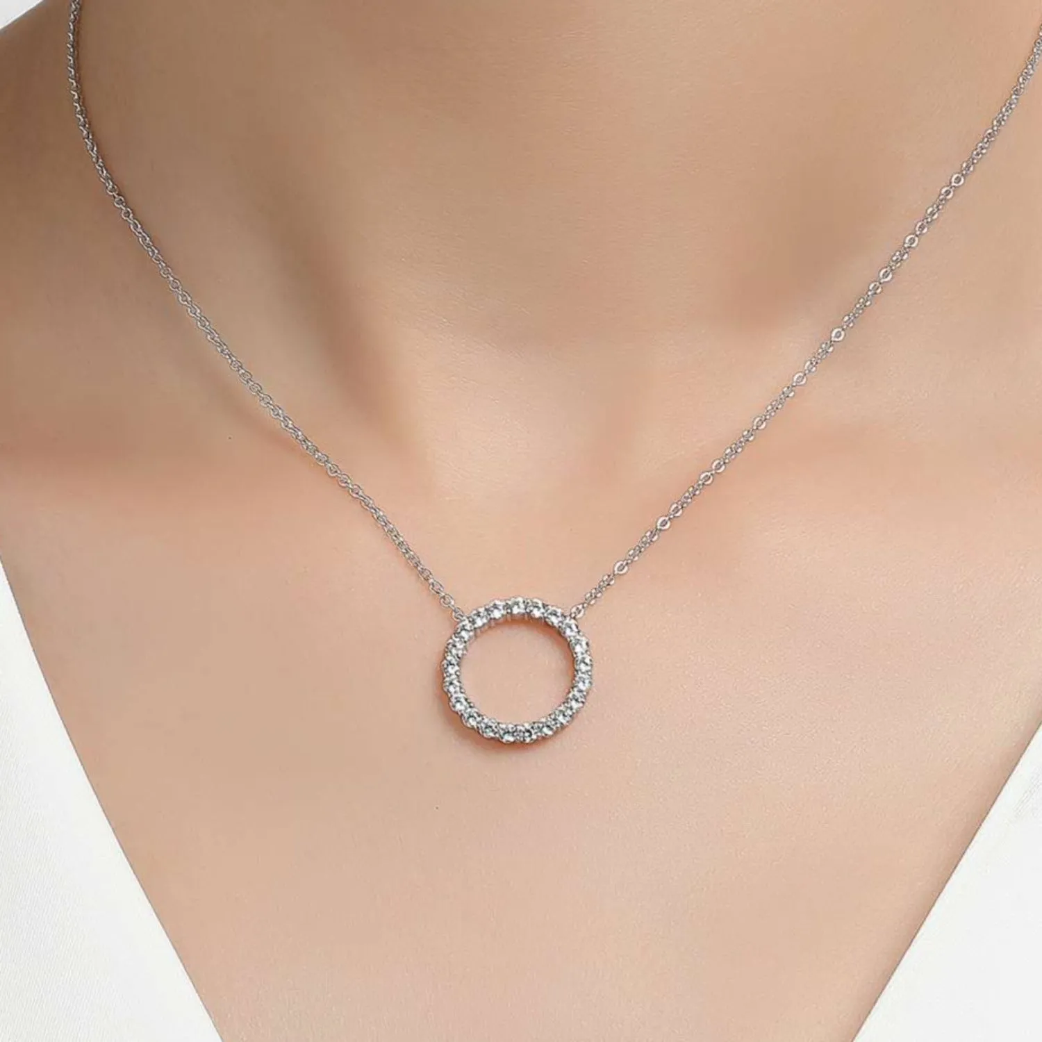 Lafonn Classic Open Circle Necklace