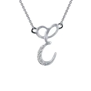 Lafonn Letter E Pendant Necklace