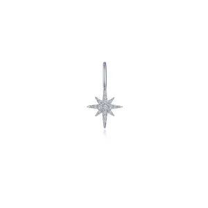 Lafonn Simulated Diamond North Star Charm Pendant P0329CLP