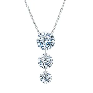 Lafonn Simulated Diamond Past, Present & Future Pendant