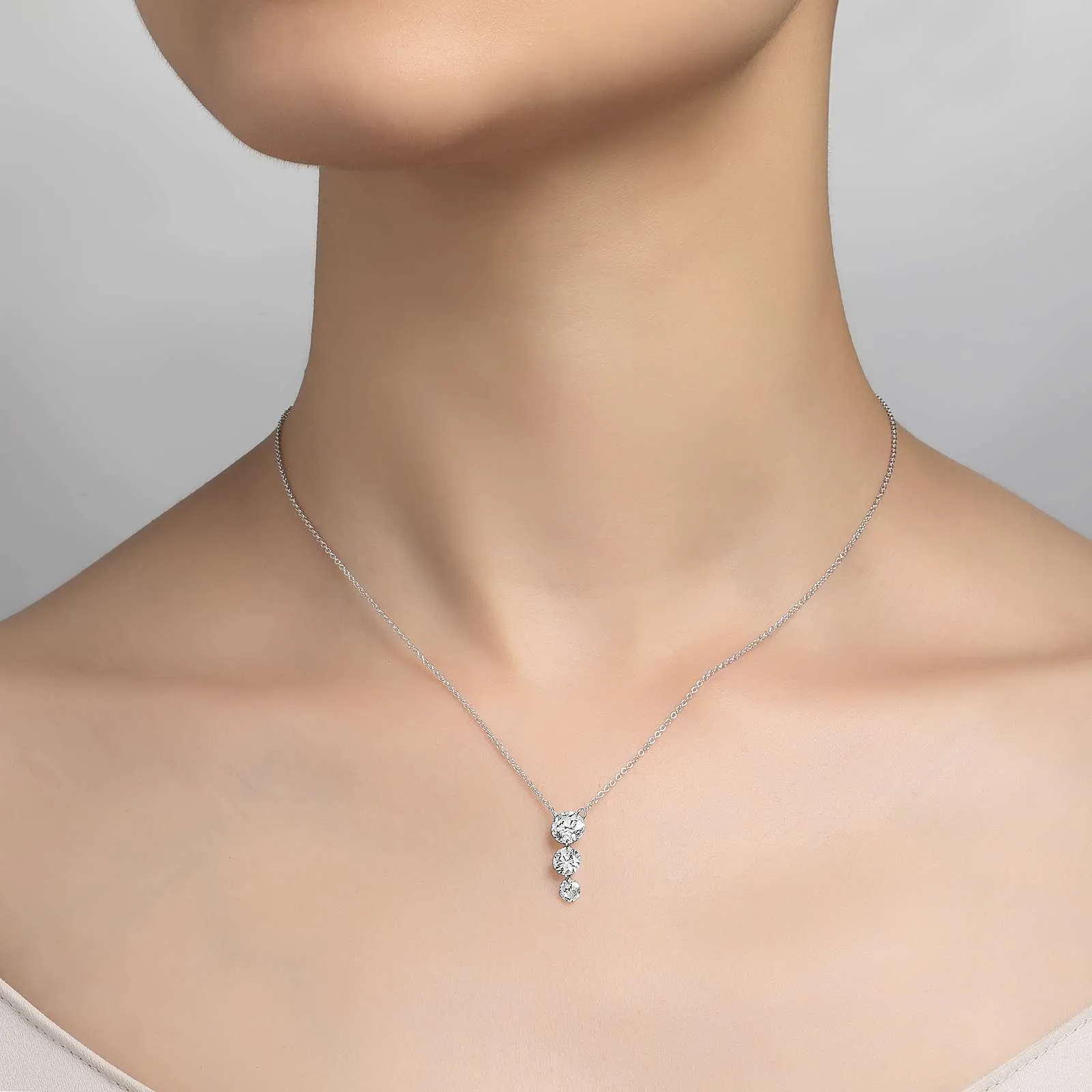 Lafonn Simulated Diamond Past, Present & Future Pendant