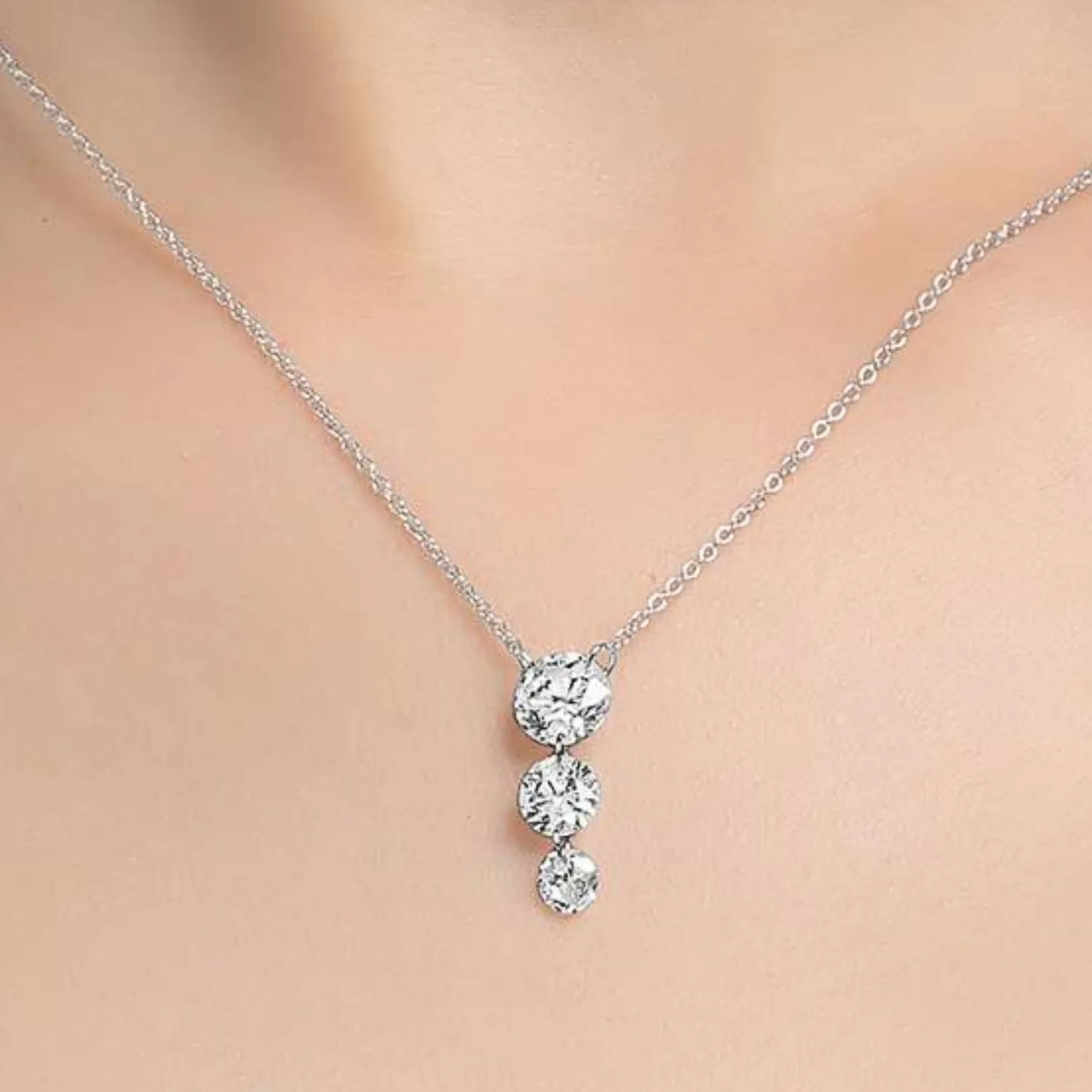 Lafonn Simulated Diamond Past, Present & Future Pendant