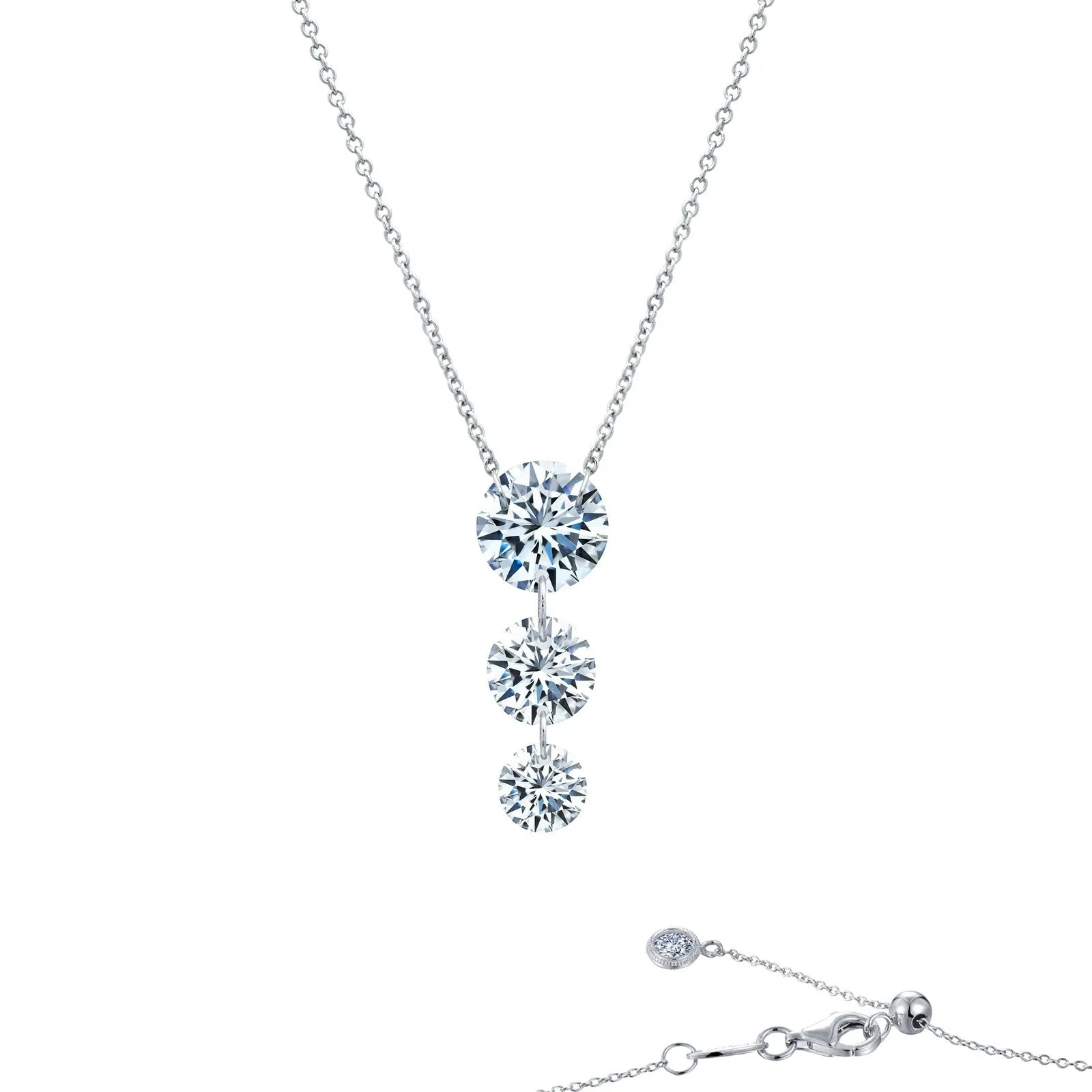 Lafonn Simulated Diamond Past, Present & Future Pendant