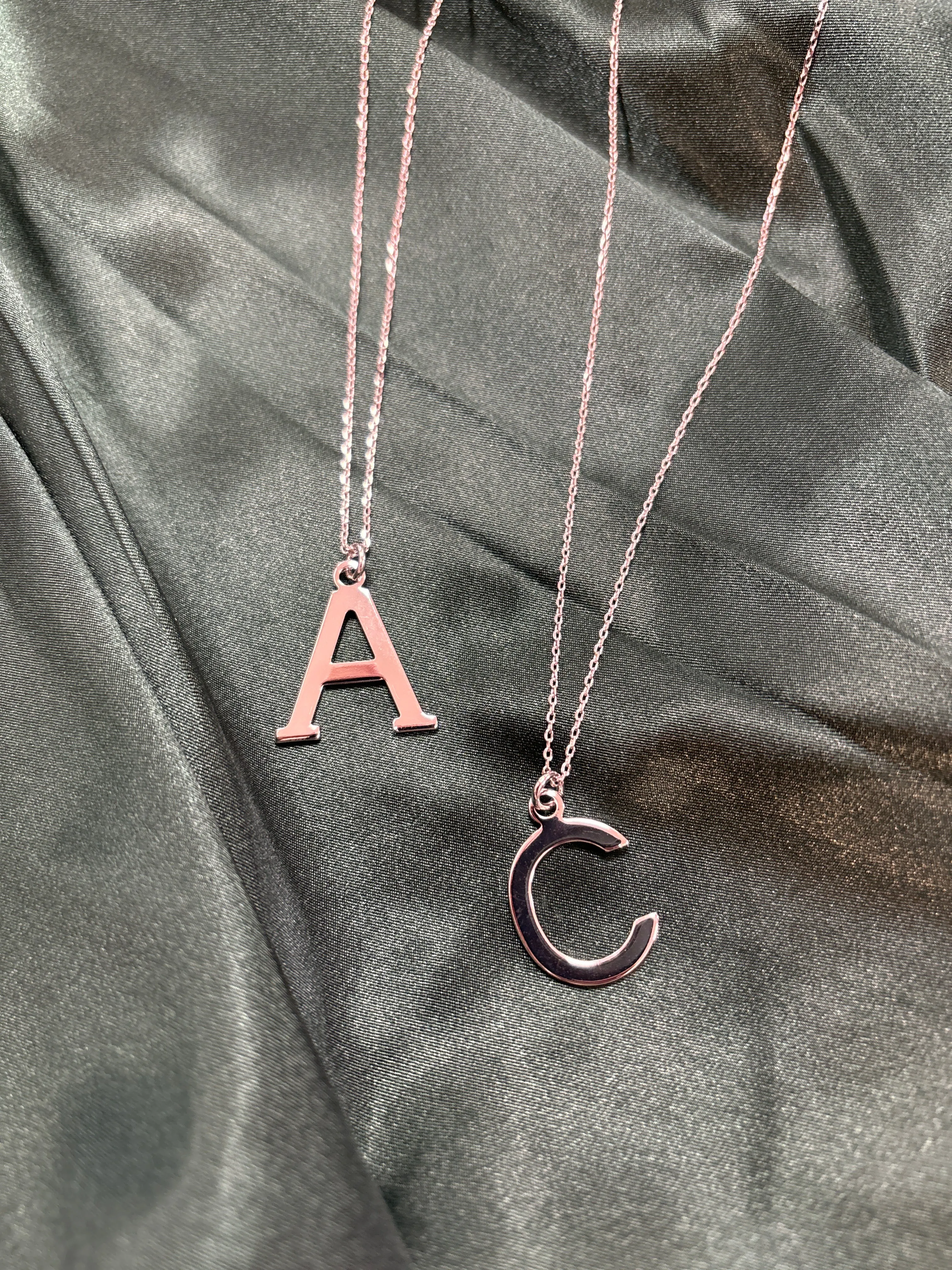 Large Initial Necklace