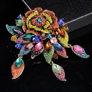 Large Rhinestone Brooch