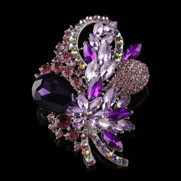 Large Rhinestone Brooch