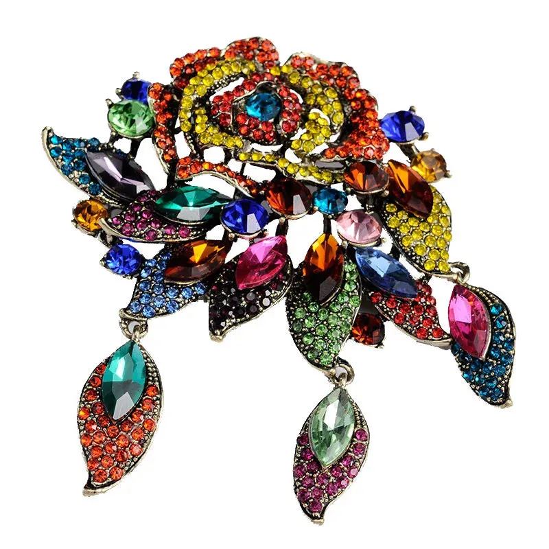 Large Rhinestone Brooch