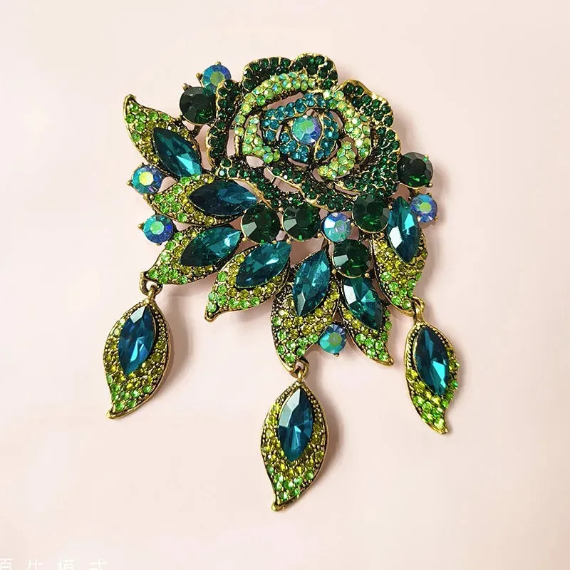 Large Rhinestone Brooch