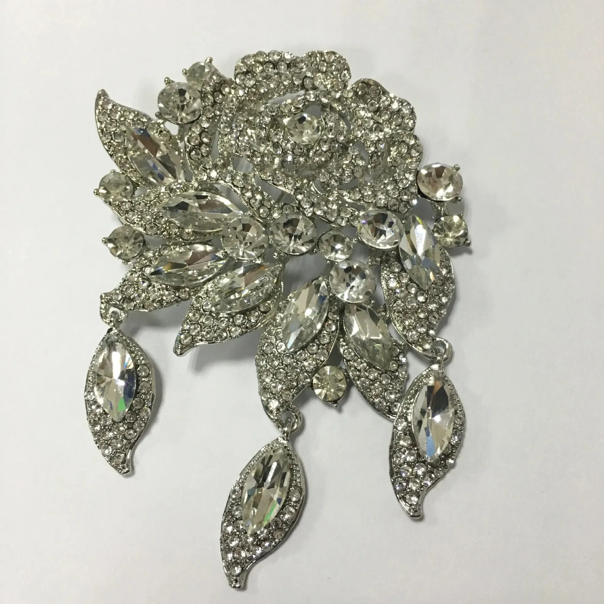 Large Rhinestone Brooch