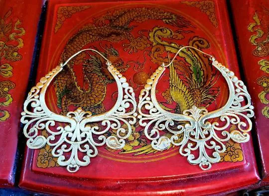 Large Unusual Statement Earrings
