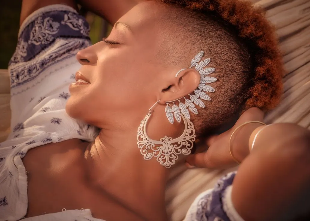 Large Unusual Statement Earrings