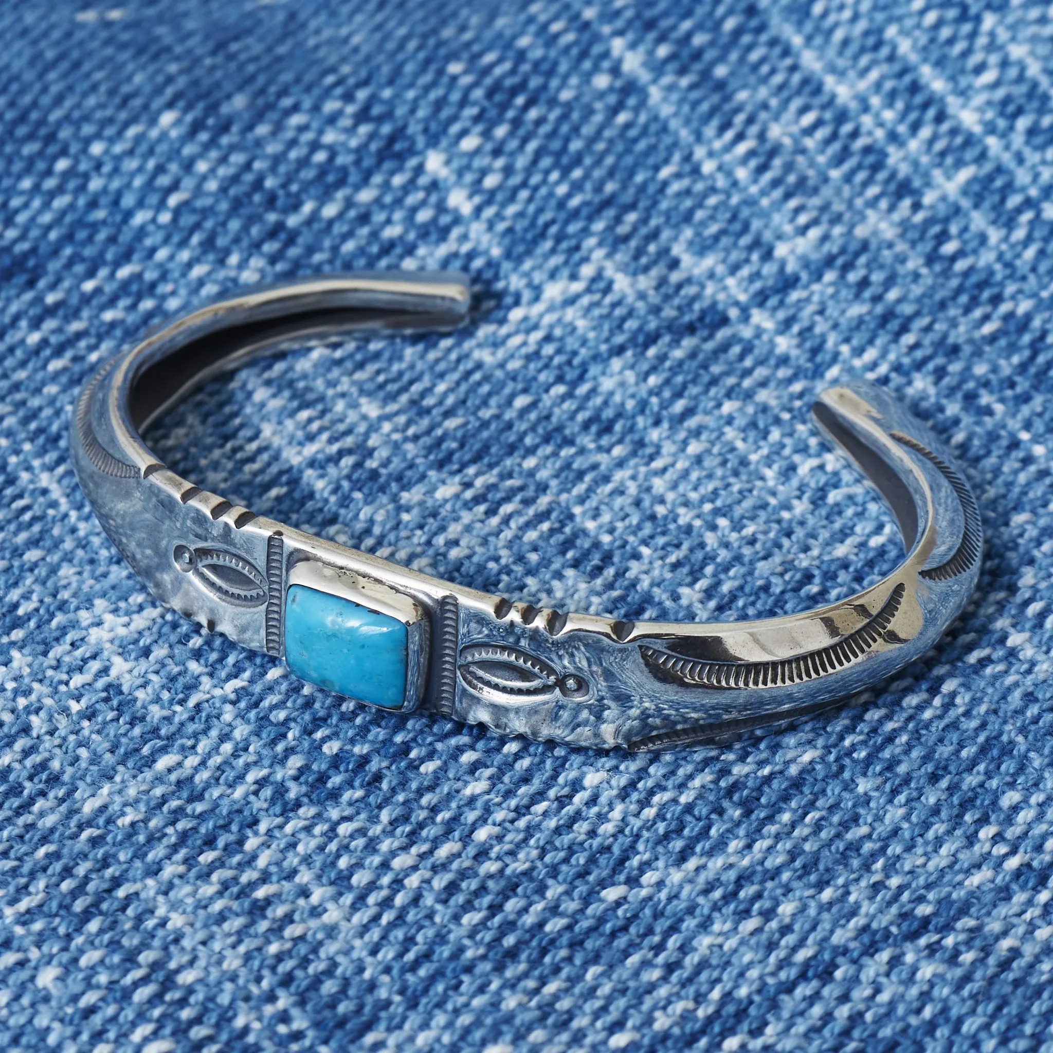 Larry Smith Turquoise Ft Bangle BR-0162