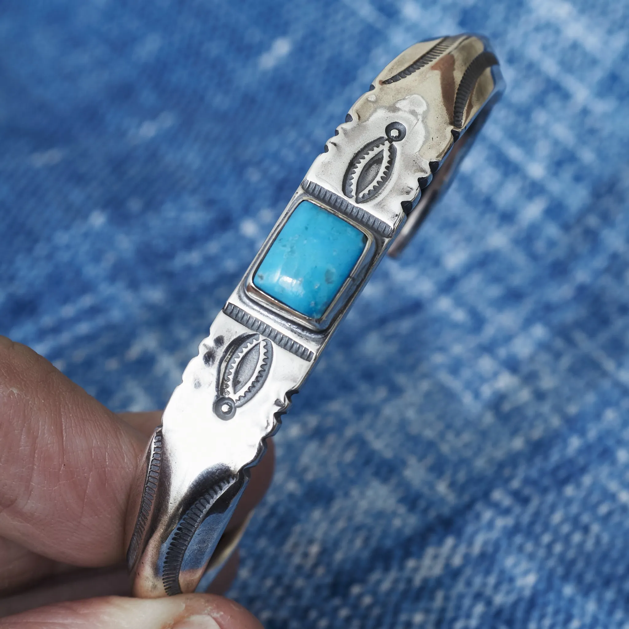 Larry Smith Turquoise Ft Bangle BR-0162
