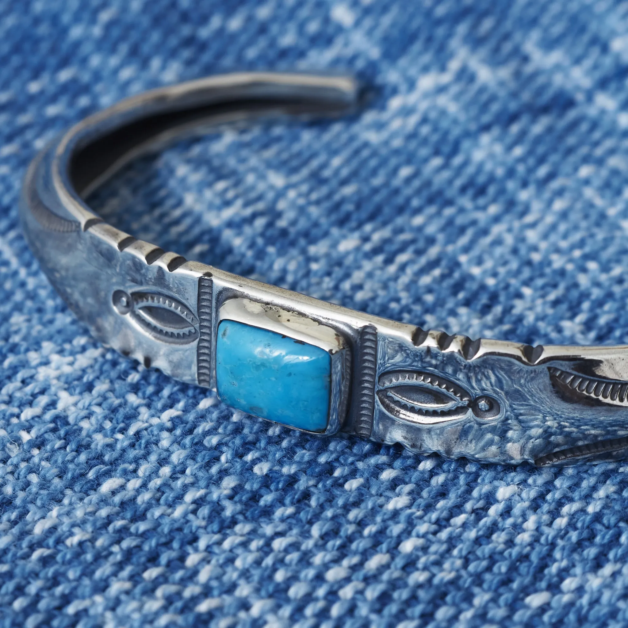 Larry Smith Turquoise Ft Bangle BR-0162