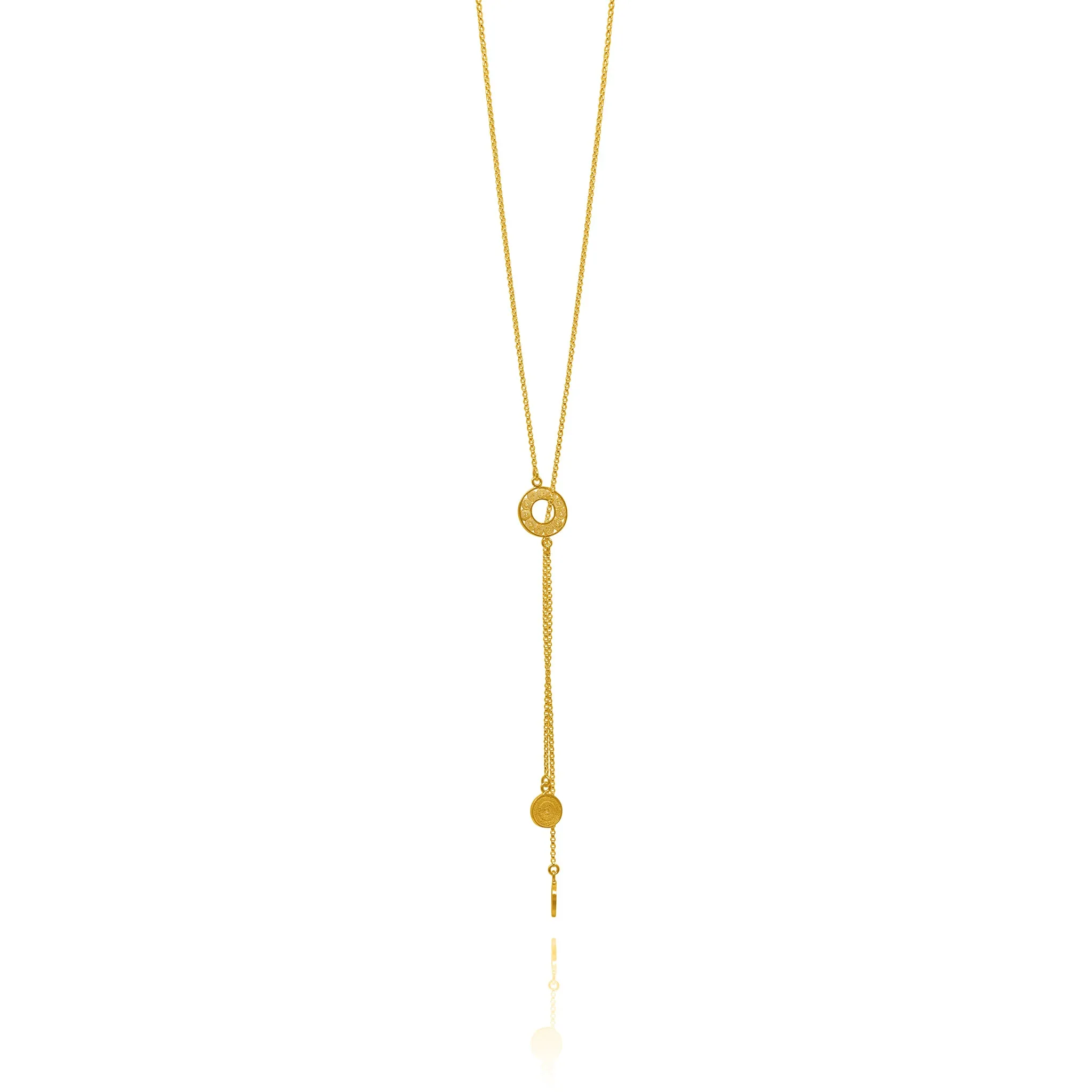 LASSO GOLD DOBLE LONG NECKLACE FILIGREE