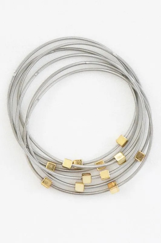 Layered Guitar String Bracelets