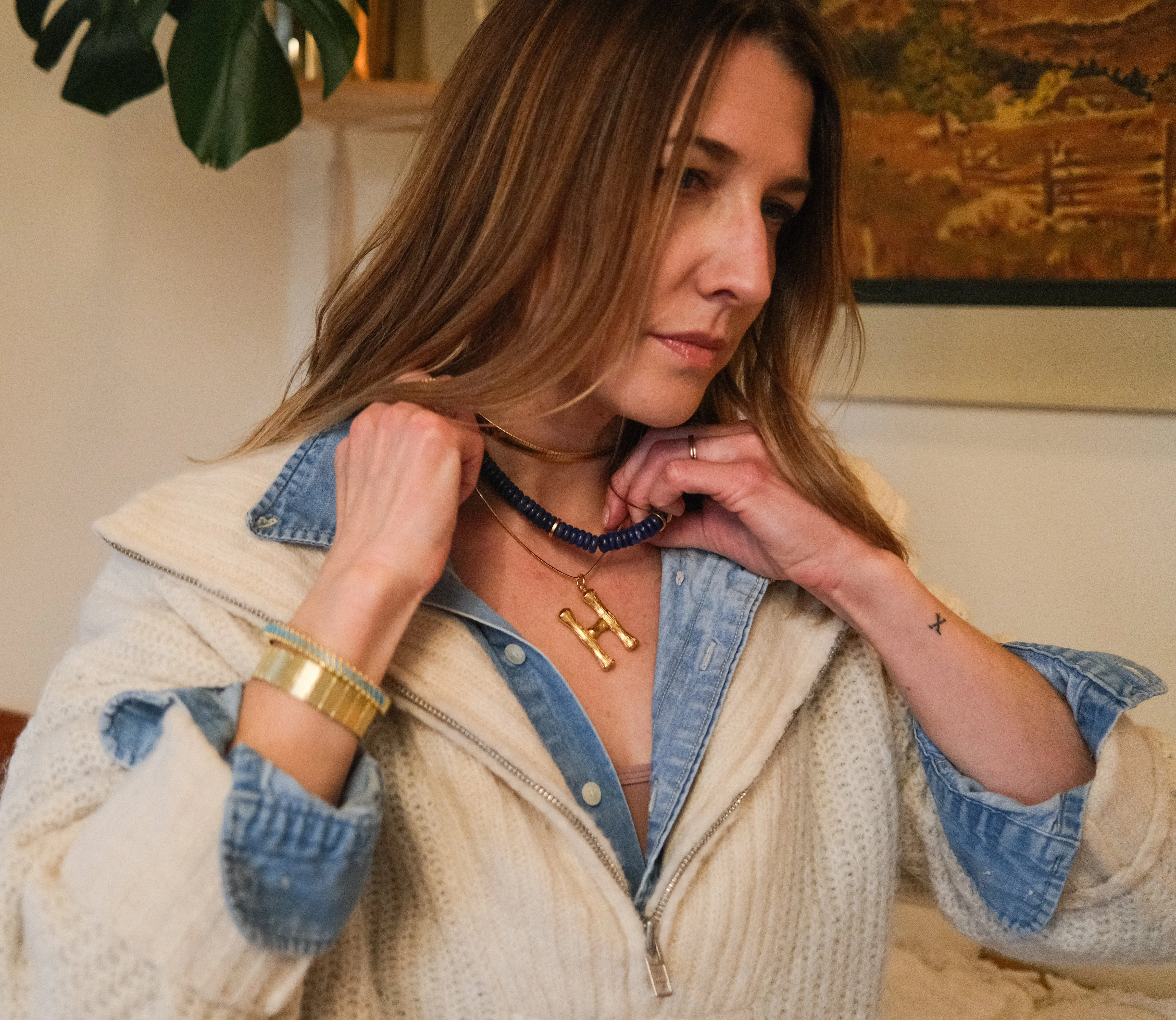 LAYLA LAPIS NECKLACE