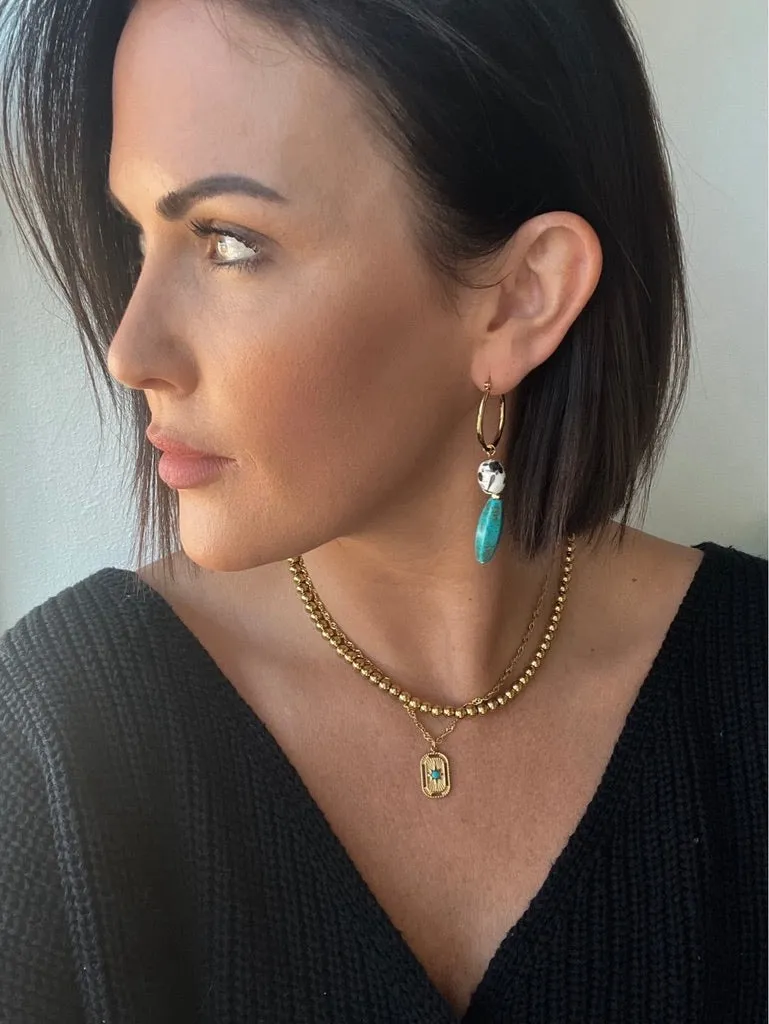 Leanne Turquoise Stone Necklace
