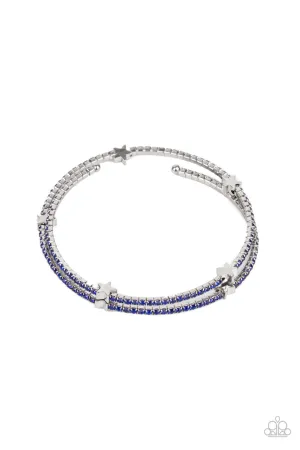 Let Freedom BLING Blue Paparazzi Bracelet