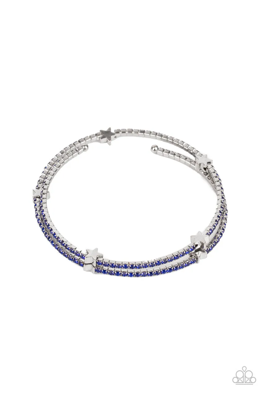 Let Freedom BLING Blue Paparazzi Bracelet