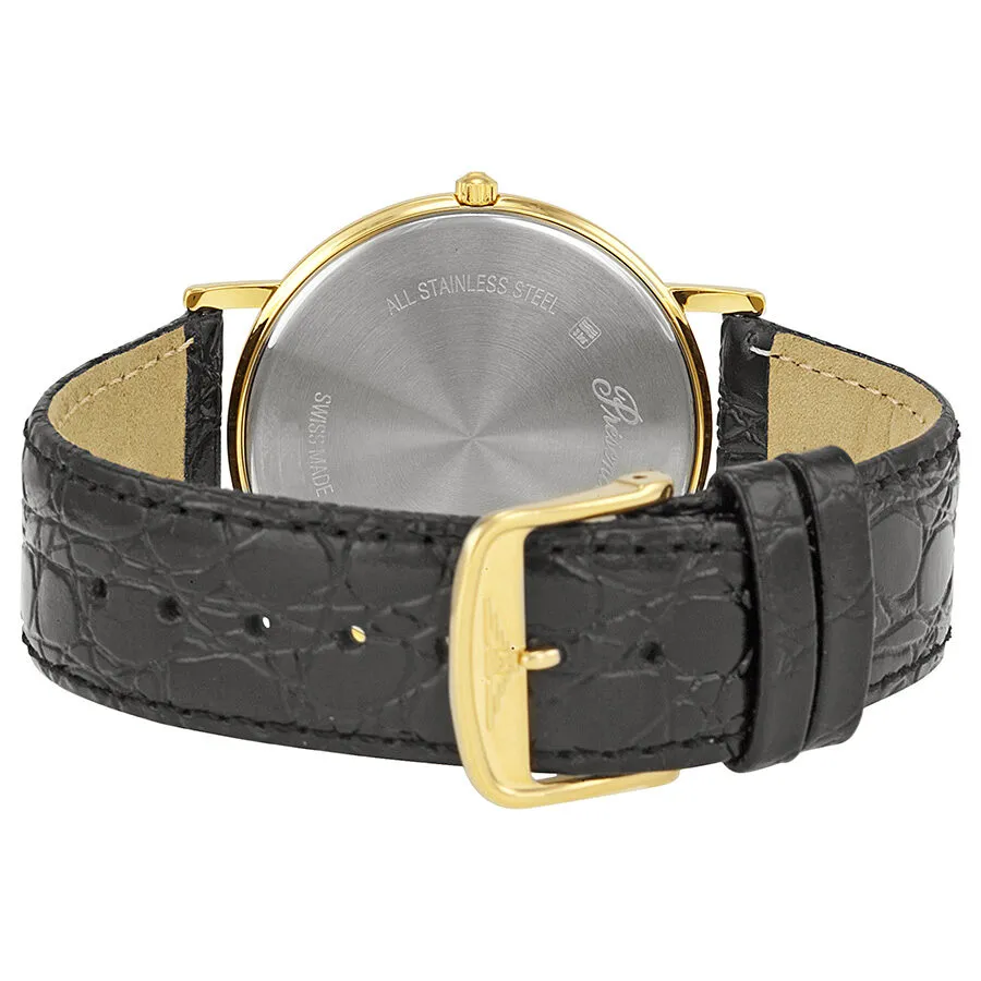 Longines Presence White Dial Black Leather Men's Watch L47902122 L4.790.2.12.2