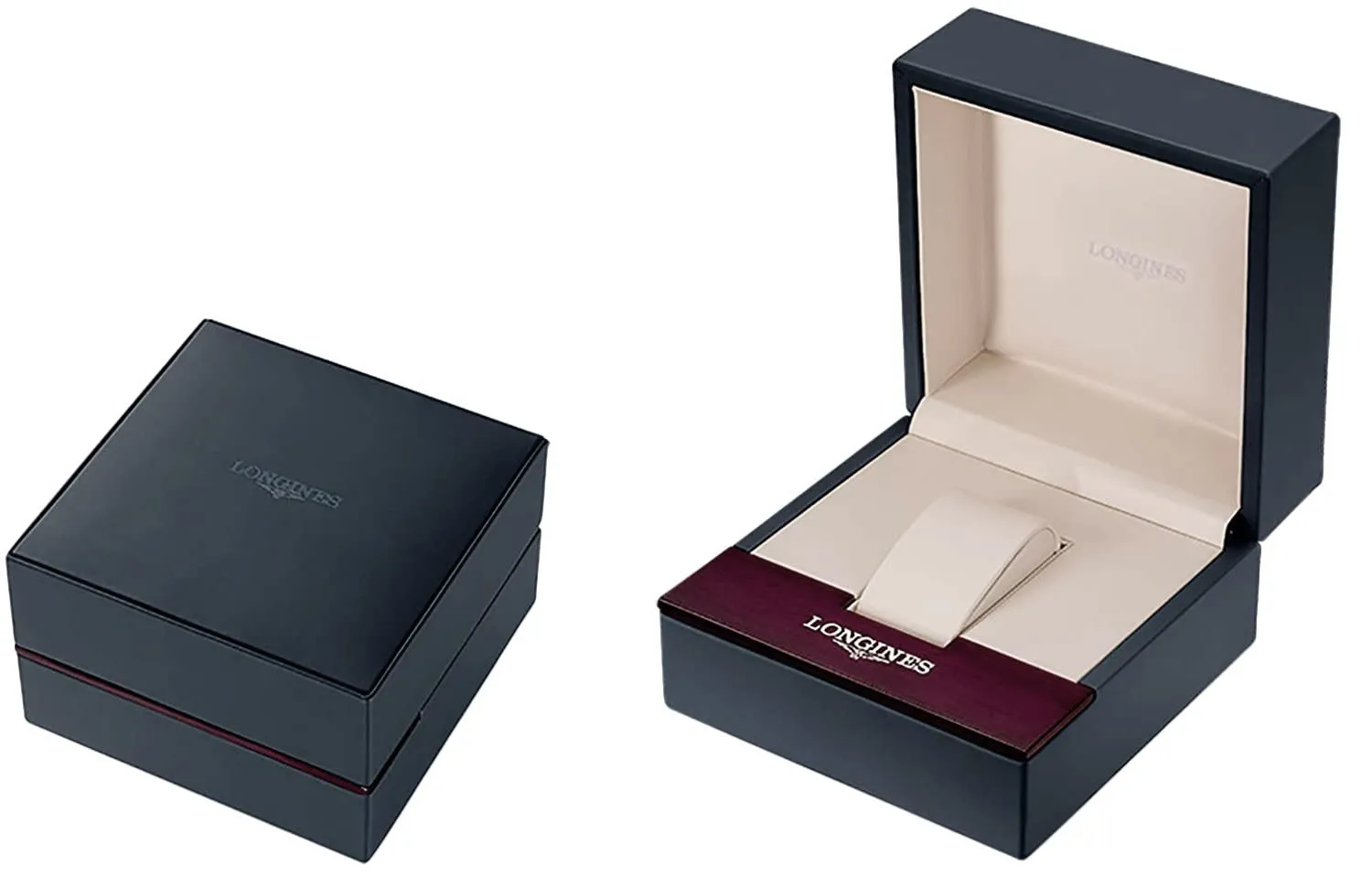 Longines Symphonette Rose Gold Black Leather Strap Diamond & Mother-of-Pearl Dial Womens Watch L2.305.8.87.0
