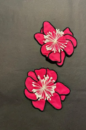 LOST   FOUND MAGNOLIA EARRINGS PINK