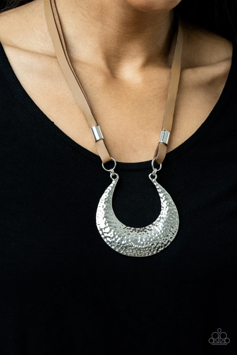 Majorly Moonstruck Brown Necklace Paparazzi