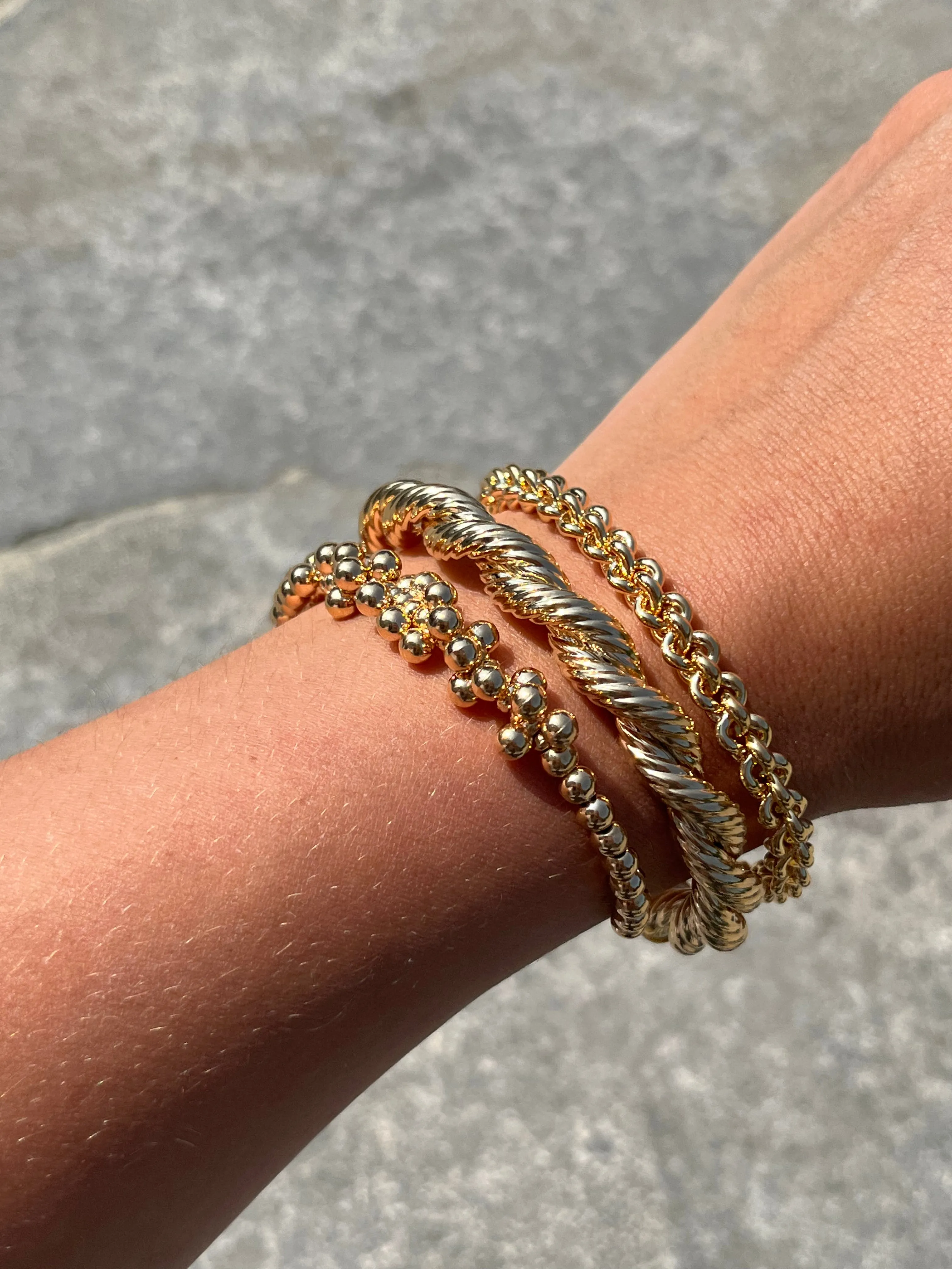 MAT TWIST CUFF BRACELETS