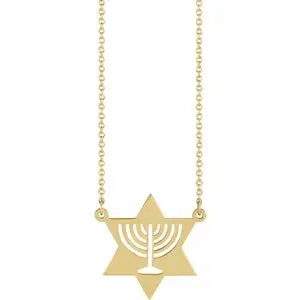 Menorah Star Necklace 87290