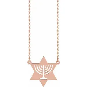 Menorah Star Necklace 87290