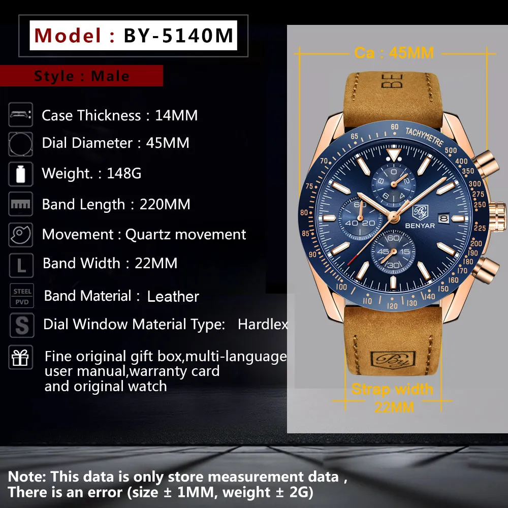 Men's Luxury Leather Watches