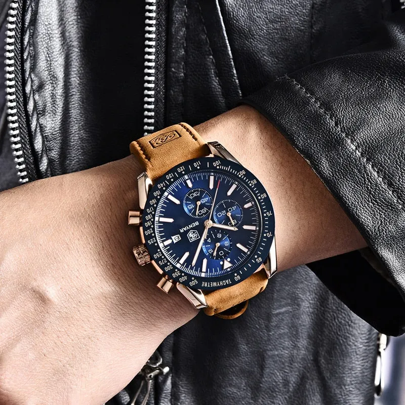Men's Luxury Leather Watches
