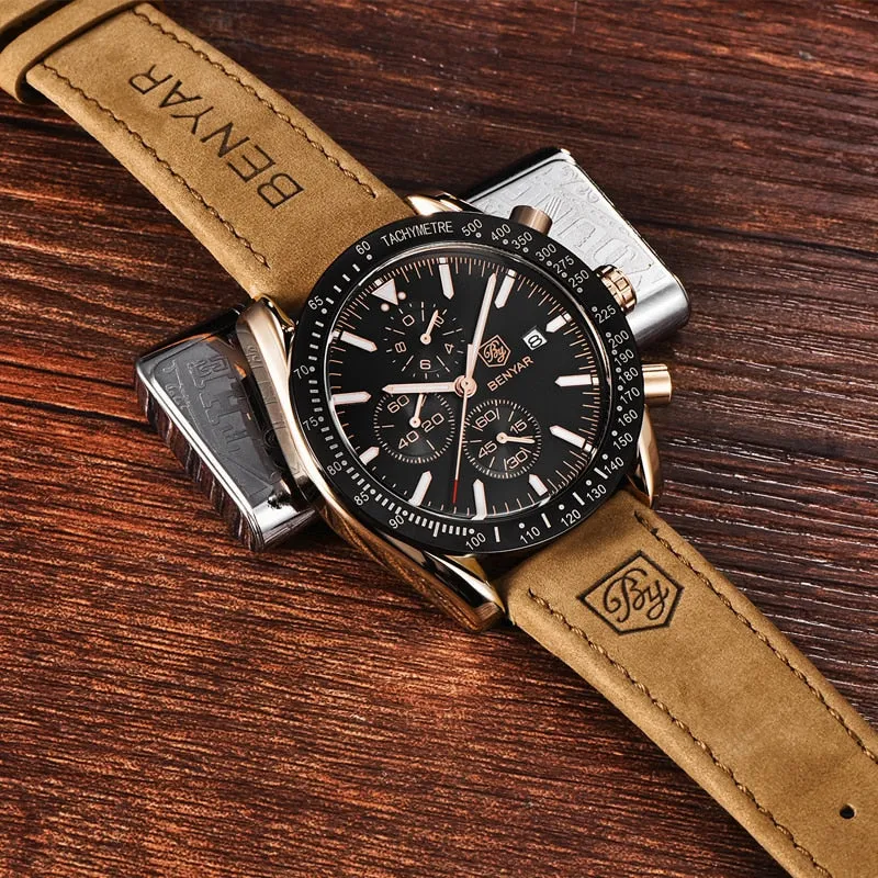 Men's Luxury Leather Watches