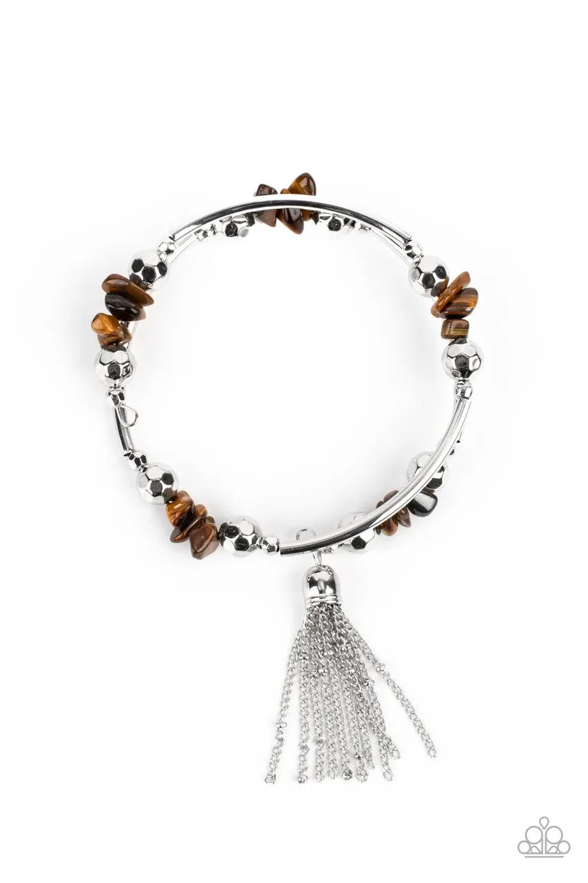 Mineral Mosaic Brown Paparazzi Bracelet
