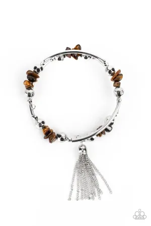 Mineral Mosaic Brown Paparazzi Bracelet