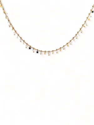Mini Star And Crystals Choker
