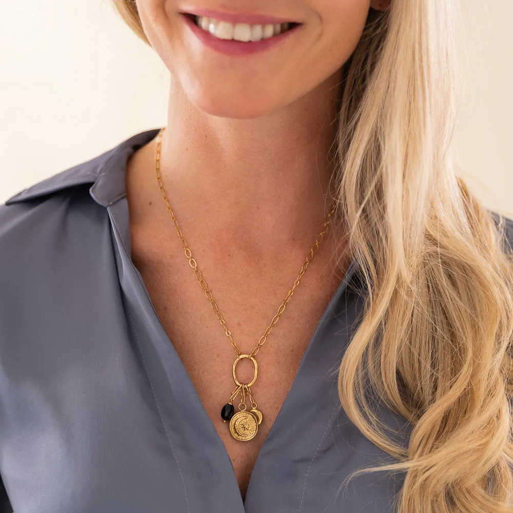 Mix & Match Attached Gold Plated Necklace