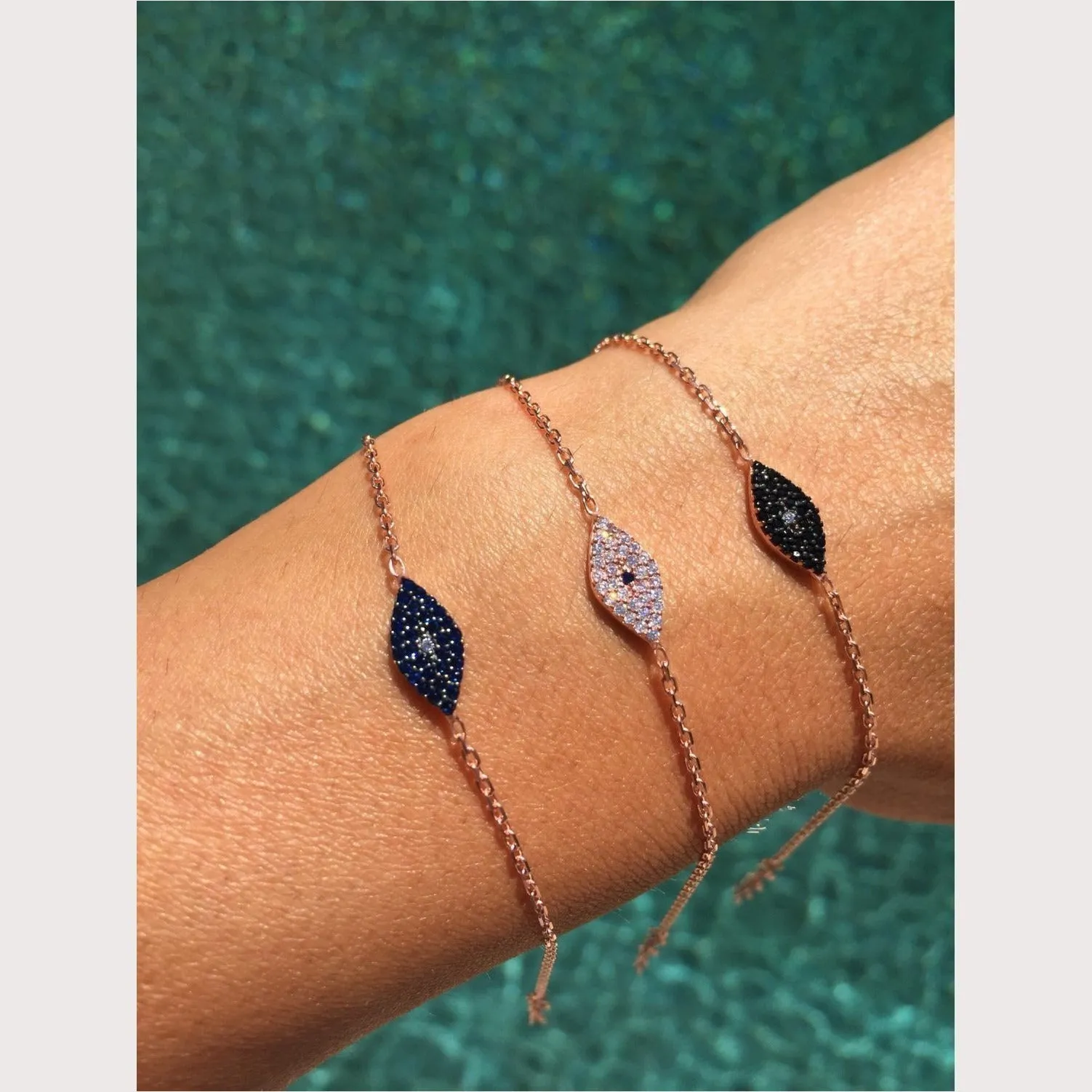 Modern Black Eye Bracelet