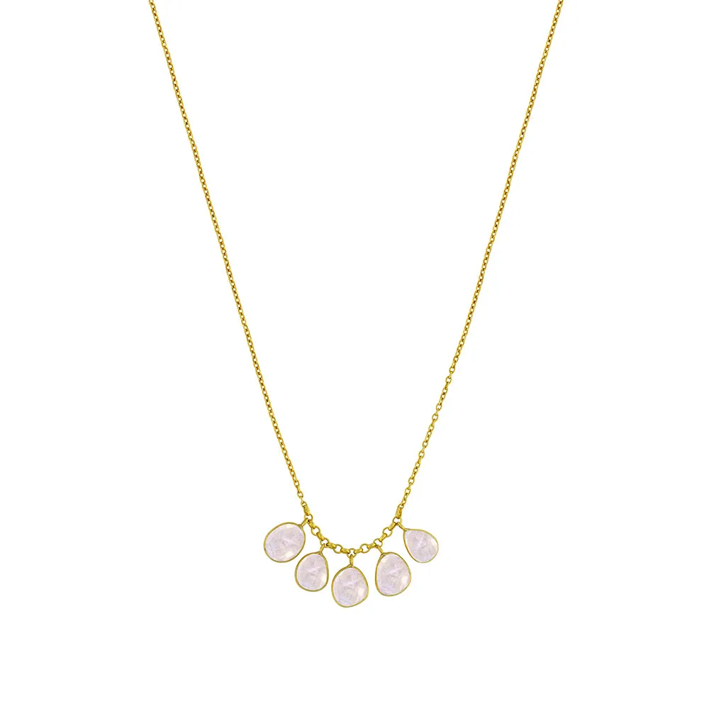 Moon Drops Necklace in Gold | Available to Ship March 7, 2025