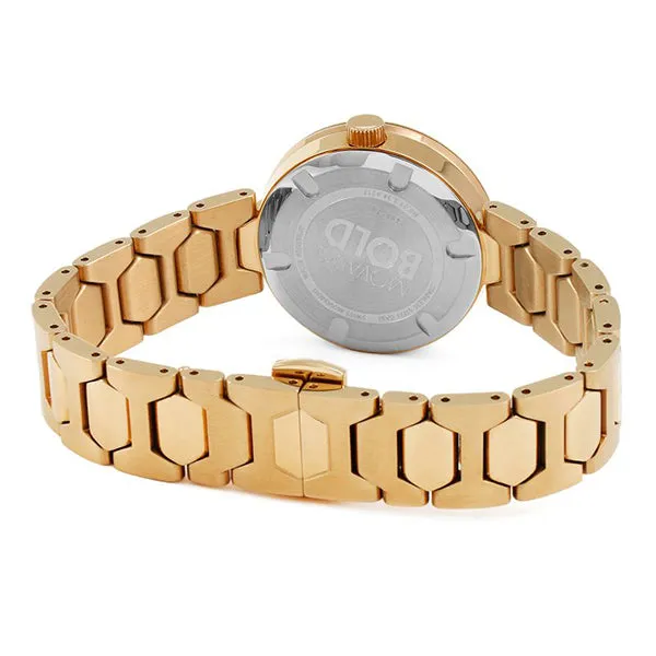 Movado Bold Series Rose Gold Stainless Steel Rose Gold Dial Quartz Unisex Watch- 3600387