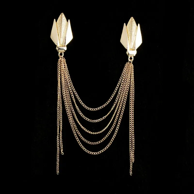 Multiple Styles Rhinestone Brooch Pin Tassel Lapel Pins Suit Shirt Collar Badge Corsage Brooches for Men's Jewelry Accessories