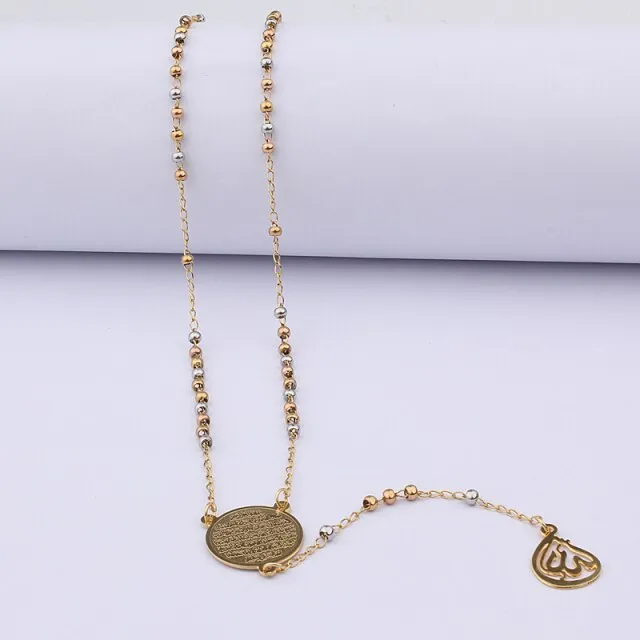 Muslim Arabic Printed Pendant Necklace