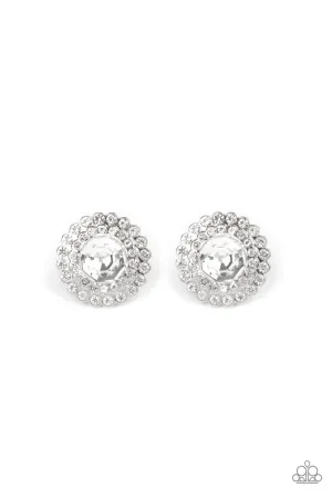 My Second Castle White Paparazzi Earrings